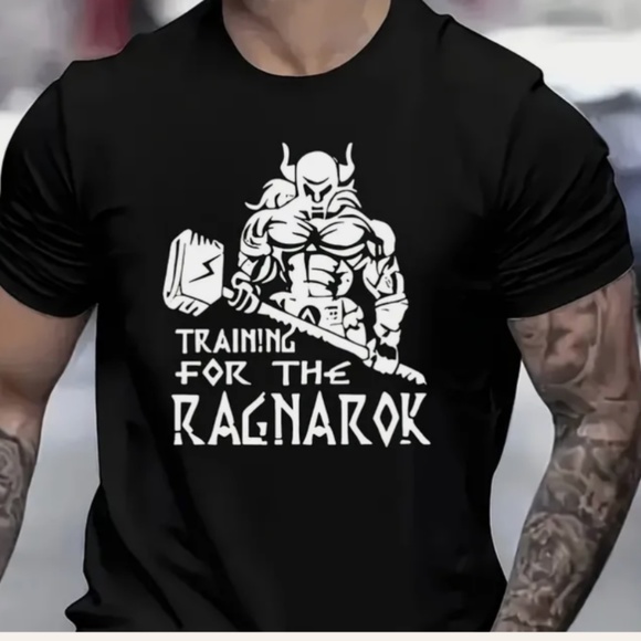 Training For The Ragnarok Sons of Odin Workout T-shirt - Picture 1 of 2